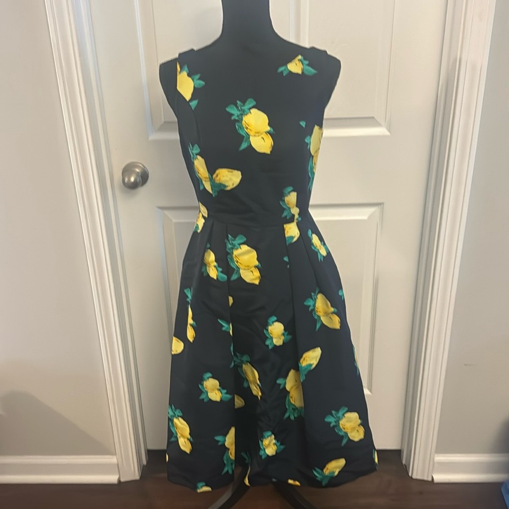 Adorable Lemon Print Dress Eva Mendes for New York and Company